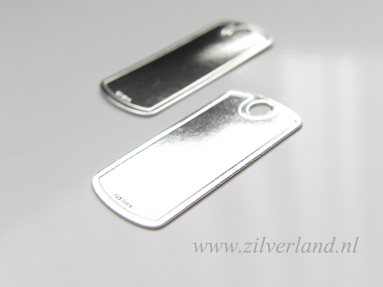 Woord Eenheid Duplicaat Sterling Zilveren Hanger/Graveerplaat - Zilverland- Zilveren Sieraden  Onderdelen & Edelstenen Kralen