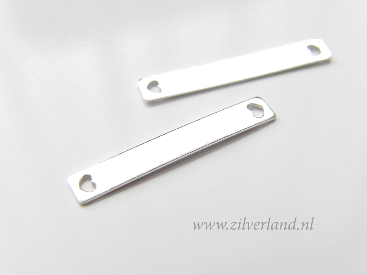 1 Sterling Zilveren Graveerplaatje/Naamplaatje - Zilverland- Zilveren Onderdelen & Kralen