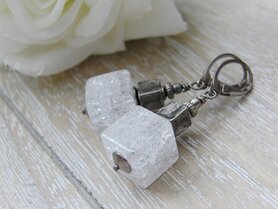 Oorbellen met Bergkristal Edelstenen "Icy Inspirations"