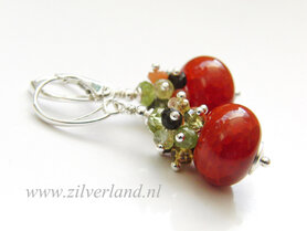 - Handgemaakte Edelstenen Oorbellen met Agaat