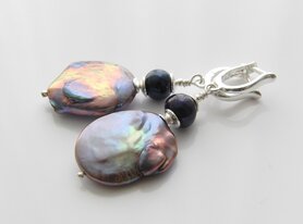 Bijzondere Zilveren Oorbellen met Coin Parels