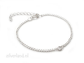15cm+4cm Sterling Zilveren Armband