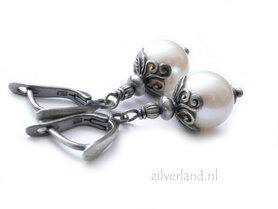 Handgemaakte Zilveren Oorbellen met Zoetwaterparels