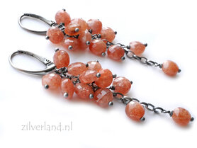 Handgemaakte Edelsteen Oorbellen met Zonnesteen