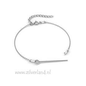 15cm Sterling Zilveren Armband met 3cm Kettelstift