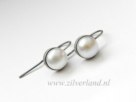 Handgemaakte Zilveren Oorbellen met Parels
