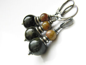 Sieraden Set- Sterling Zilveren Oorbellen en Hanger met Toermalijn