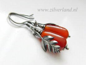 Edelstenen Oorbellen met Carneool