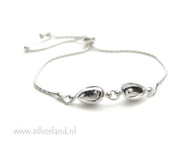 Sterling Zilveren Armband voor UV Resin of 10mm Swarovski Druppels