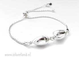 Sterling Zilveren Armband voor UV Resin of 14mm Swarovski Druppels