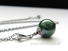 Edelstenen Ketting met Malachiet