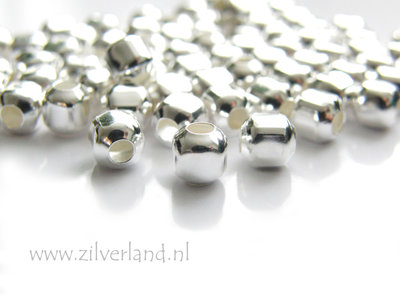 Een nacht Krankzinnigheid straffen 10 Stuks 6mm Sterling Zilveren Kralen- Kubus - Zilverland- Zilveren  Sieraden Onderdelen & Edelstenen Kralen